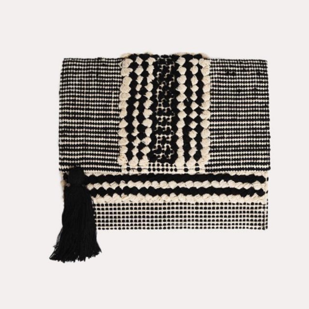 Roller Rabbit Black & White Tucson Clutch NWT